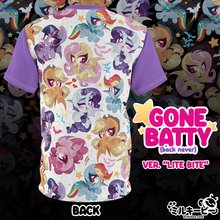 Load image into Gallery viewer, &quot;GONE BATTY!&quot; VER. LITE BITE // ALL-OVER PRINT TEE - ONLINE ORDER