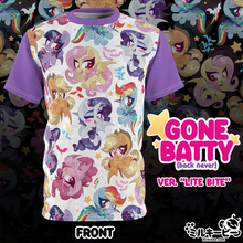 Load image into Gallery viewer, &quot;GONE BATTY!&quot; VER. LITE BITE // ALL-OVER PRINT TEE - ONLINE ORDER